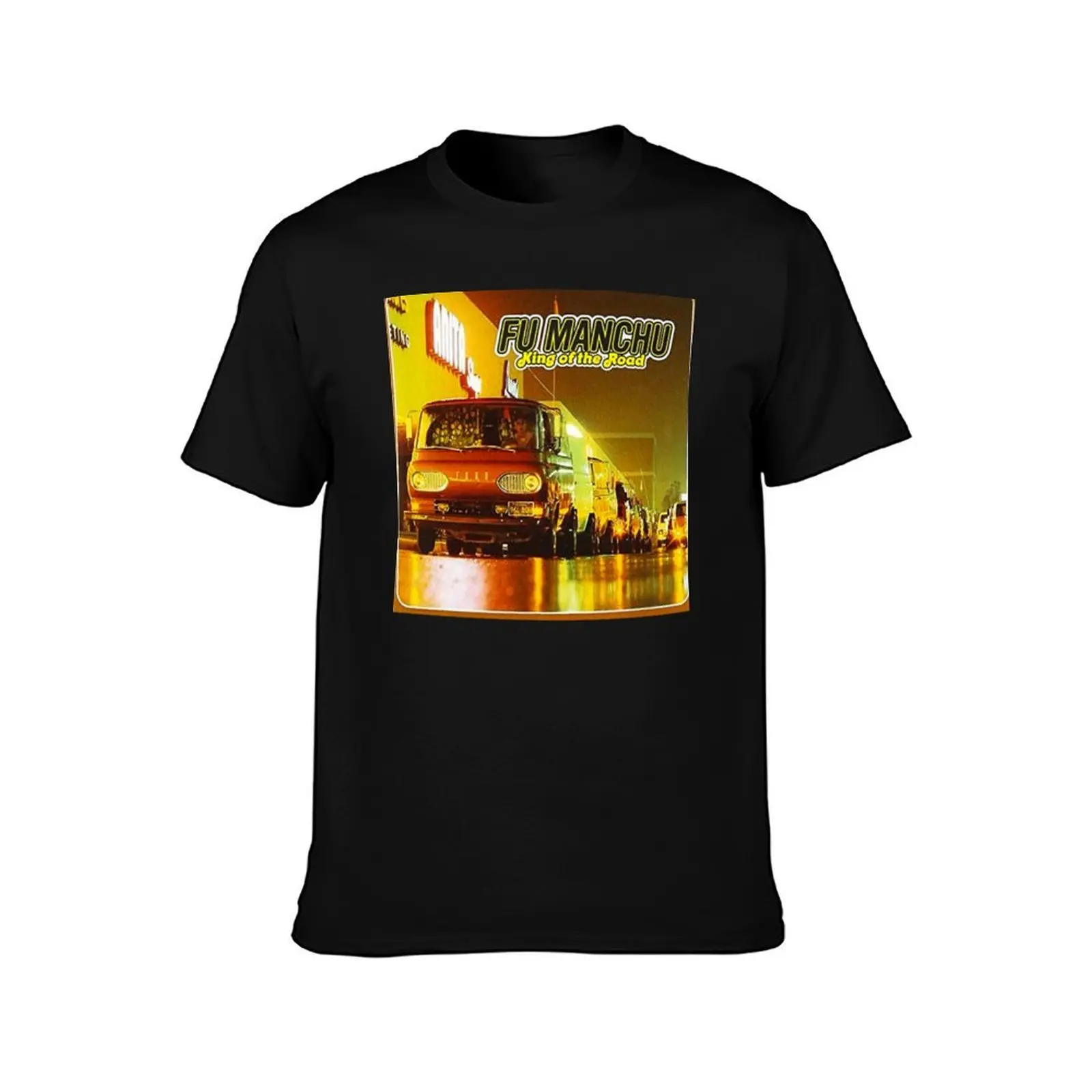 KING OF THE ROAD T-Shirt, Summer Casual Cotton Tee, Oversized Streetwear Tops, Vintage Graphic Print, Loose Fit Short Sleeve