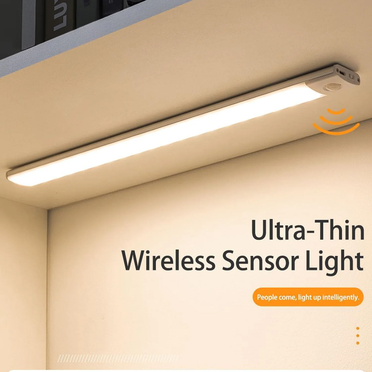 

Motion Sensor LED Closet Lights Strip, Rechargeable Under Cabinet Lighting, Extra Bright Magnetic Counter Motion Activated Lamp