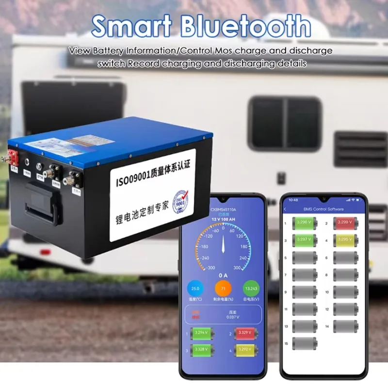 12V/24V DC Roof Air Conditioner Battery Powered RV Truck Caravan Tractor Cab Lithium Ion Pack For Caravan & Tractor Cab