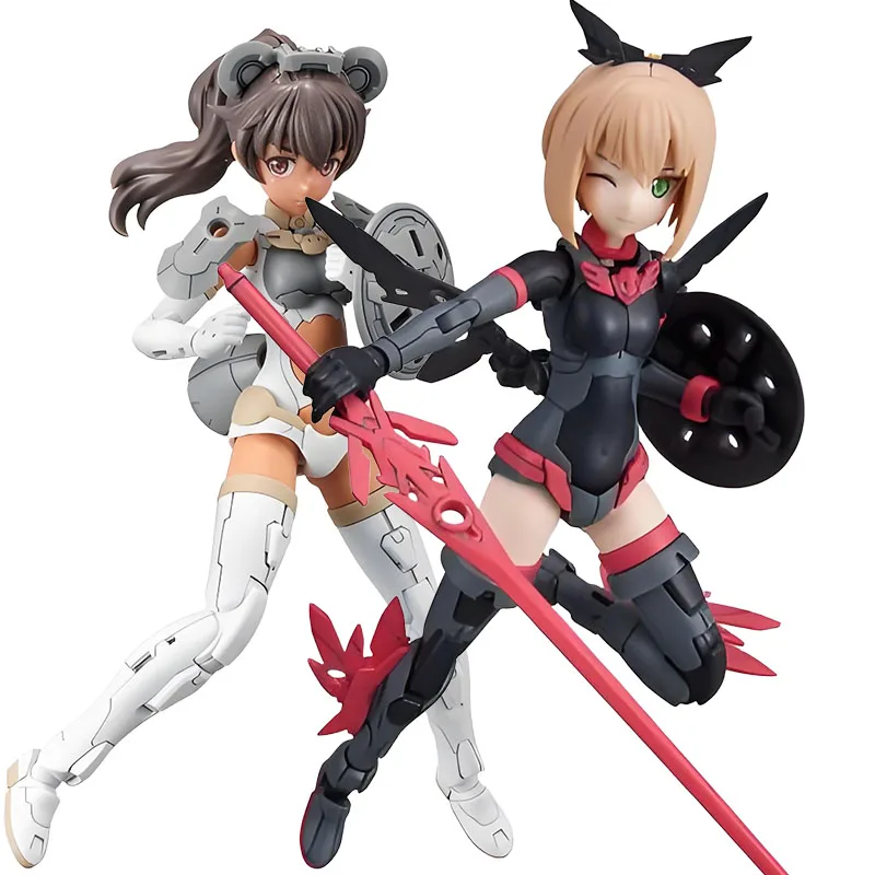 Bandai Original 30 minutes sœurs Luluce [couleur C] & Tiasha [couleur B] figurine d'action Anime modèle à assembler jouets modèle cadeaux pour garçons