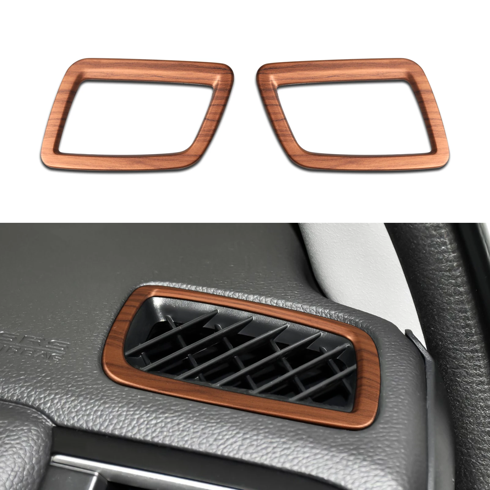 

Car Air Vent Trims Wind Outlet Decals Peach Wood Grain Decoration Stickers For Honda CRV 2017-2022 Accessories