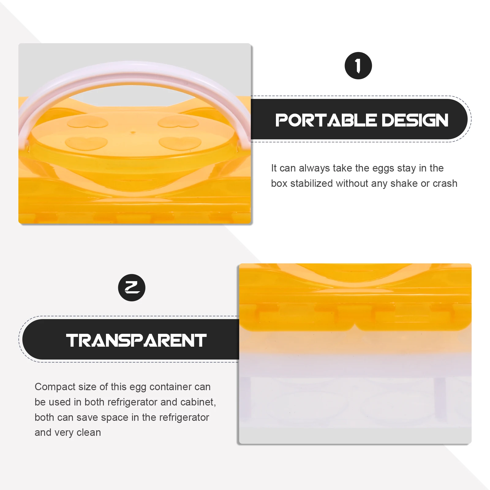 

24 -grid Egg Storage Box Carrier Carton Trays Container Outdoor Packaging Cartons Fresh Holder Pp