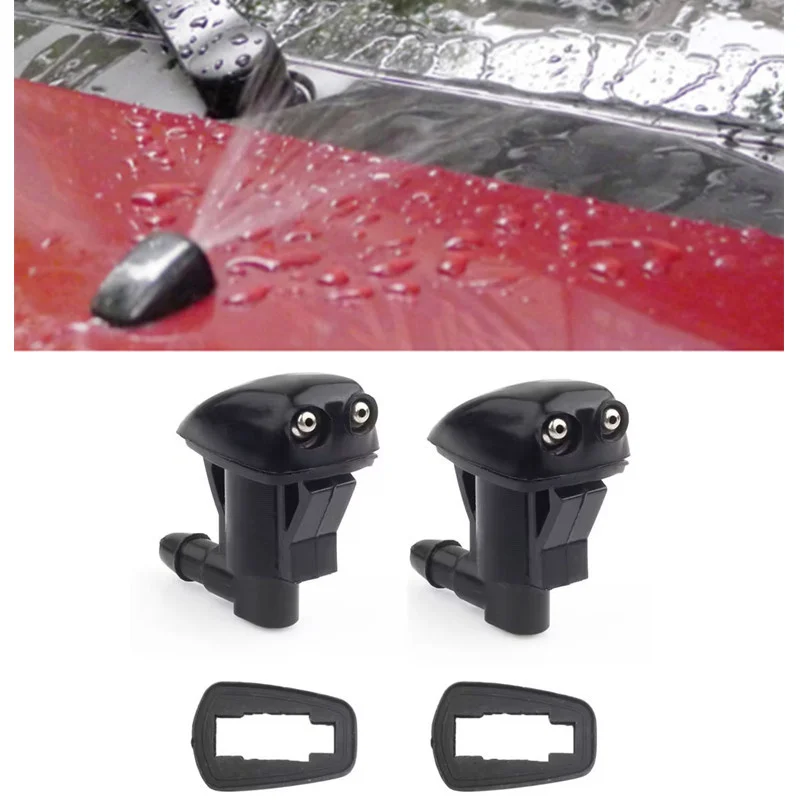 2/4pcs Front Windscreen Wiper Washer Jet Spray Nozzle For Mazda 3 6 2002 2003 2004 2005 2006 2007 2008 For 5 MK2 06-2010 2009