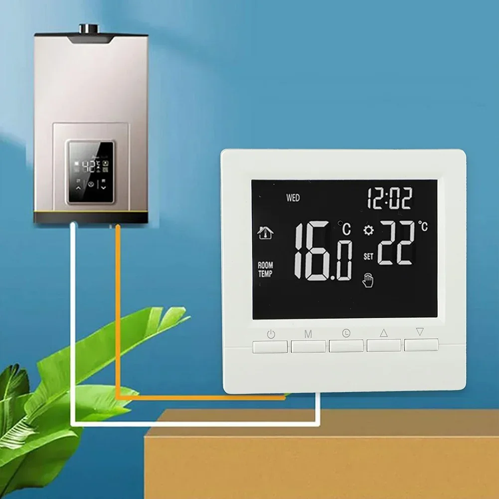 Thermostat Programmable Digital Room Temperature Controller LCD Room Heating Digital Thermostat For Gas Boiler Room