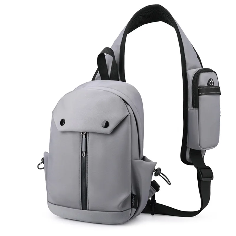 Fashion Chest Bag Backpack Oxford Single Shoulder Chest Bag Water-Resistant Commuter Outdoor Sports Phone Pouch Crossbody Bag