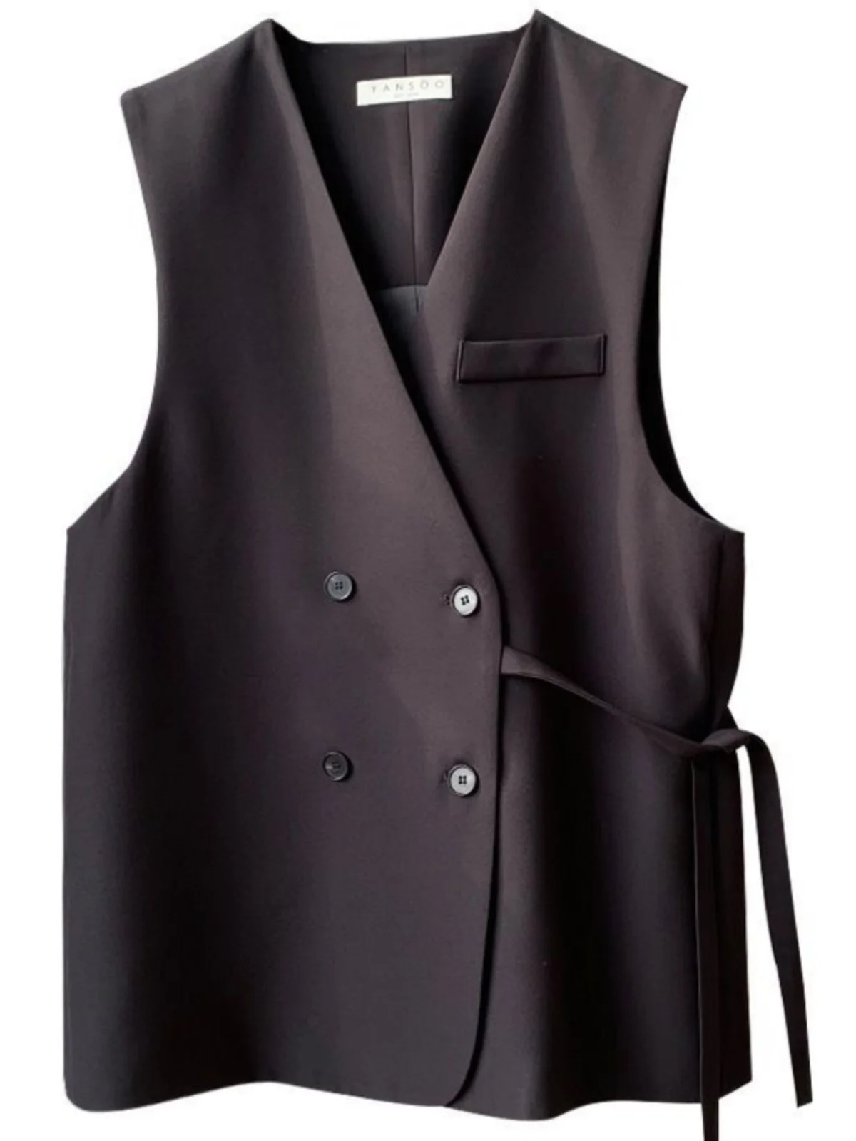 

Women's Suit Vest 2025 Spring Autumn New Outerwear Briti Sle Loose plus Size Outerwear oulder Pad Vest Jaet