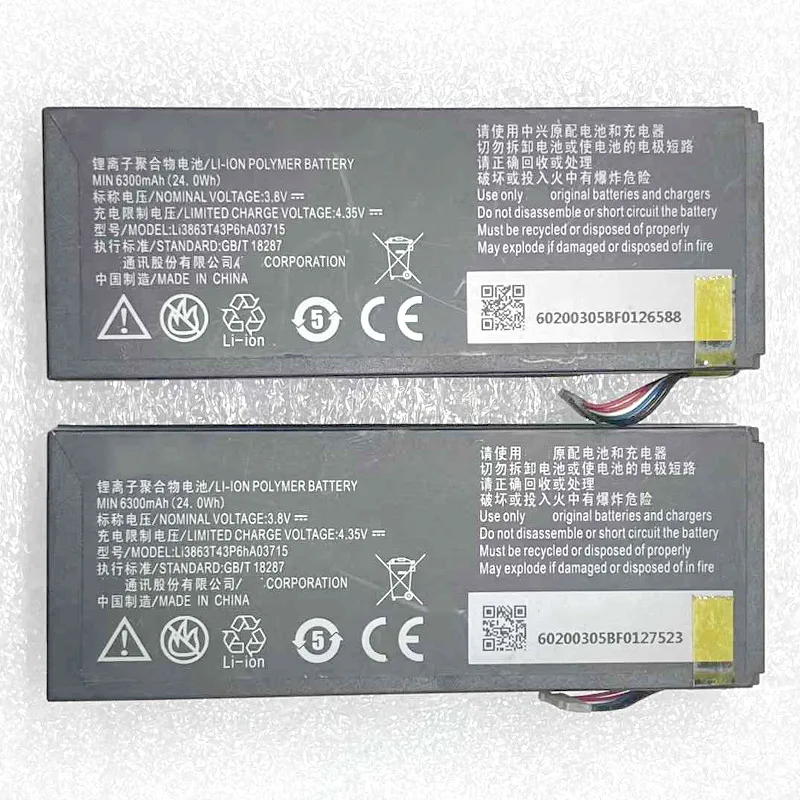 6300mAh Battery Li3863T43P6hA03715 For ZTE SPro 2 II S Pro 2 II SPro2 Smart ZKB2A MF97 MF97B MF97V MF97G MF97W MF97E