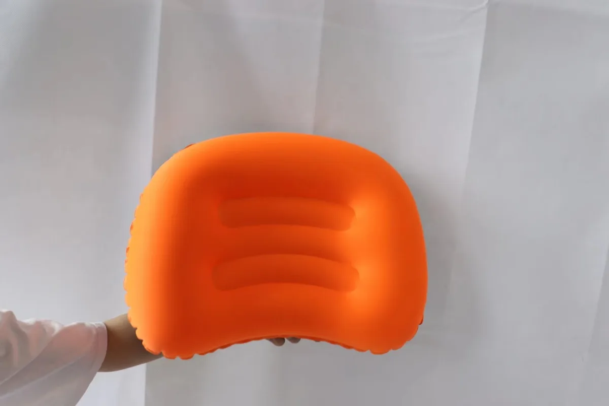 Ultra Light Inflatable Camping Travel Pillow - Rectangular Compressible Compact Neck and Waist Support Pillow Fast Delivery