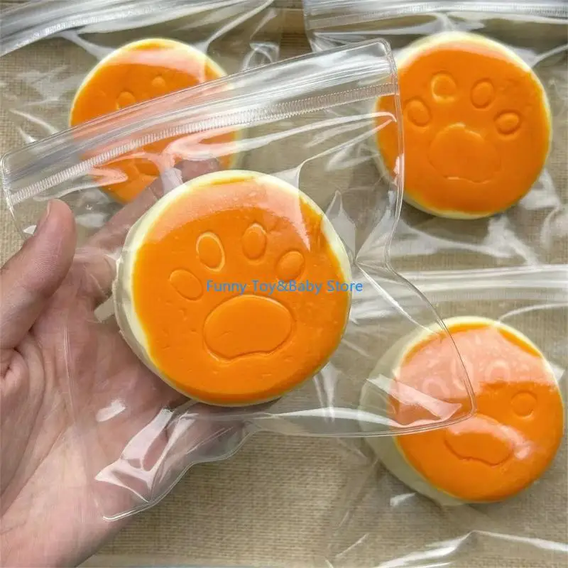 Cheesecake Vorm Knijpspeelgoed Zachte handtherapie Zintuiglijke Knijpspeelgoed Voor Volwassenen Kinderen Kantoor Reizen Gift