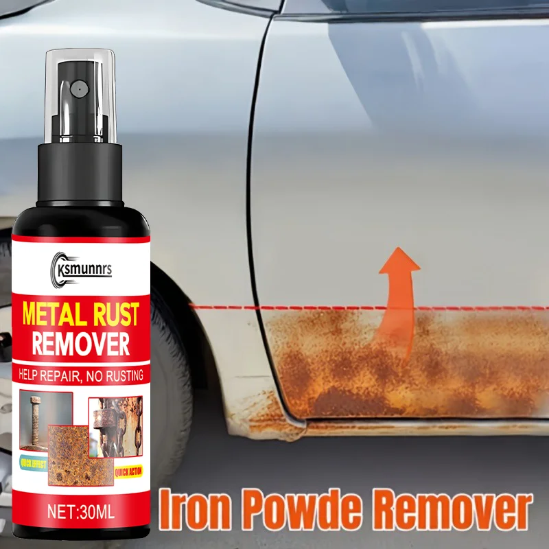 Metal Rust Removal Spray for Automotive Use - Effective Cleaner for Car Parts Tires Rims Hardware Stainless Steel Products