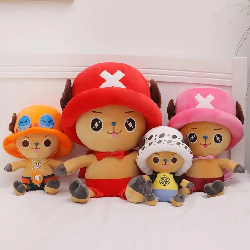 4 styles One Piece Anime Figure Tony Tony Chopper 35cm Stuffed Plush Doll Toy Bedroom Decoration For Kid Xmas Gift Toy