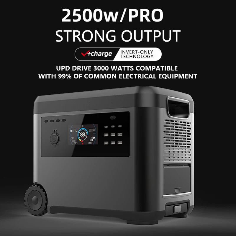 New Upgrade 3000W Portable Power Station 220V UK Plug Solar Generator With 4*240W Panels For Home And Outdoor