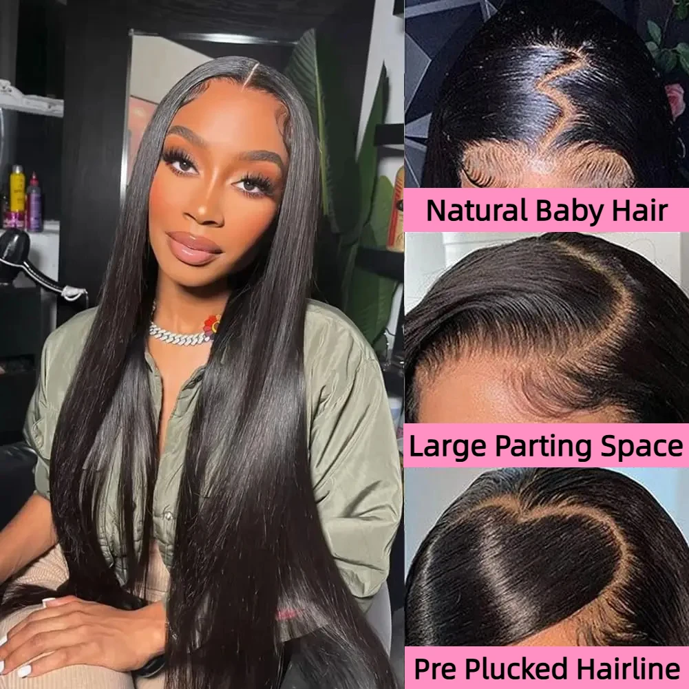 200 الكثافة 30 36 بوصة العظام مستقيم الدانتيل أمامي خصلات الشعر المستعار الإنسان البرازيلي 13x6 13x4 شفاف HD الدانتيل الجبهة الباروكات للنساء