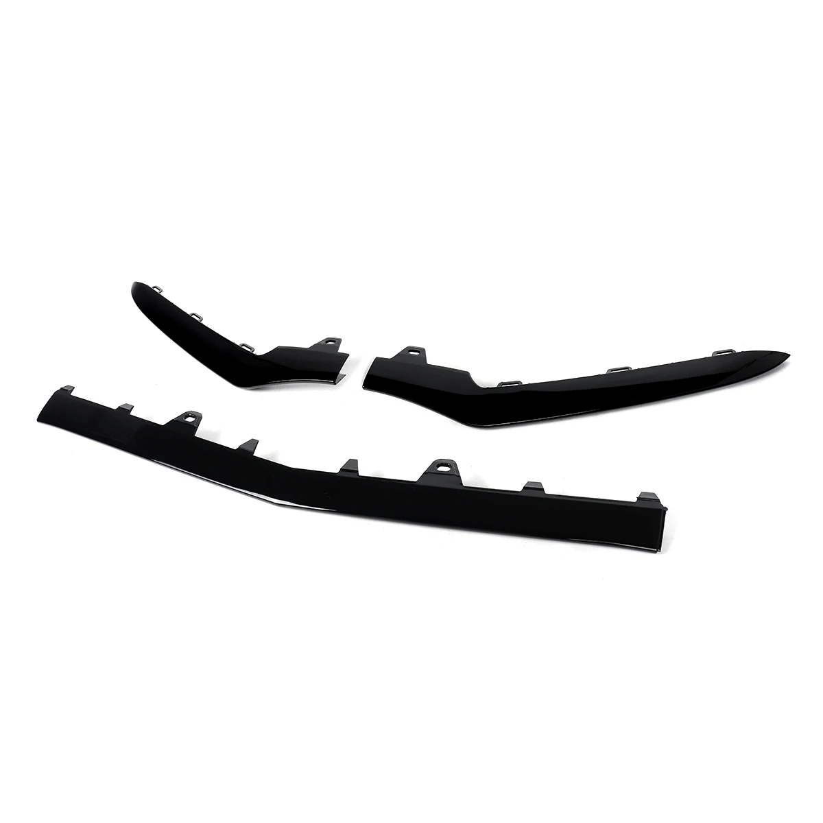 المصد الأمامي شواء تقليم صب الشفاه الأسود لمرسيدس E Class W212 2014-2016 الفاصل طقم الجسم المفسد واقي حماية #5