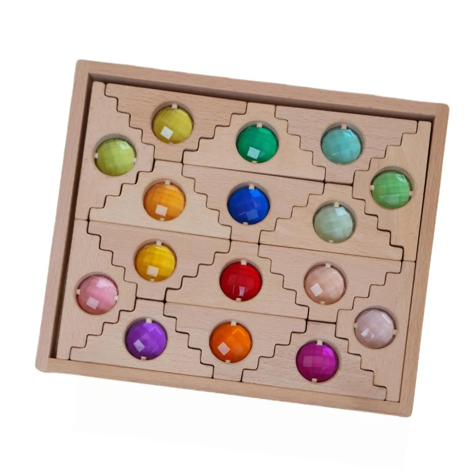 Conjunto de blocos de construção de arco-íris, cubos de empilhamento, brinquedo, presentes ideais, coordenação mão-olho, cubos acrílicos de arco-íris, jogo de empilhamento para crianças