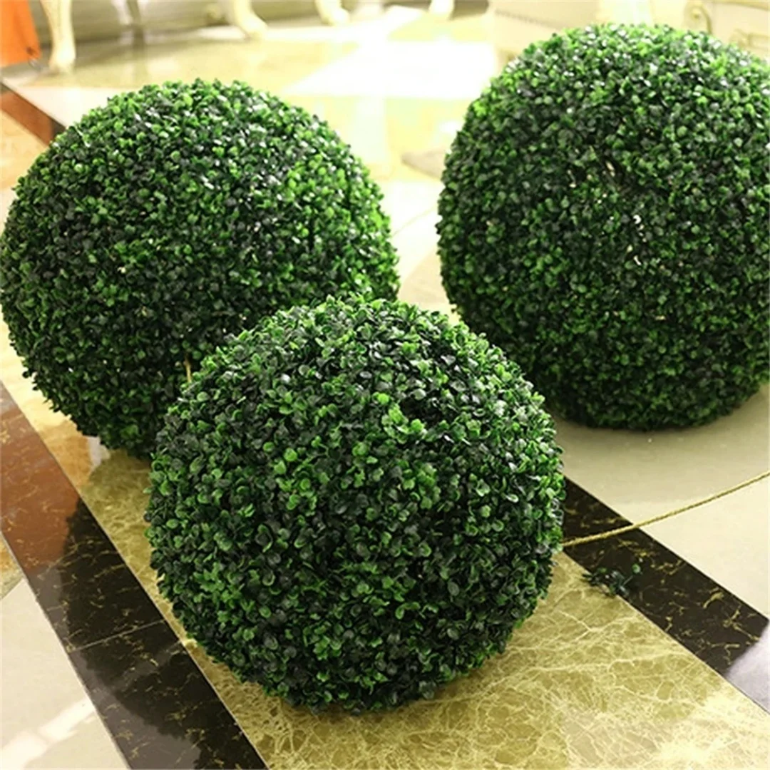 Grande Bola de Grama Artificial Verde Milão para Decoração de Casa, Jardim, Eventos ao Ar Livre e Festas - Bola de Grama Falsa Suspensa