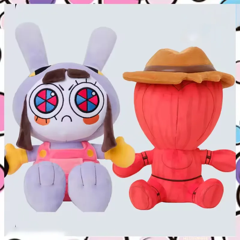 Удивительный цифровой цирк Большой Pomni Gummigoo Плюшевая игрушка Цифровой цирк 2-группа Zooble Caine Jax Ponmi Pomny Clown Заяц Джексон