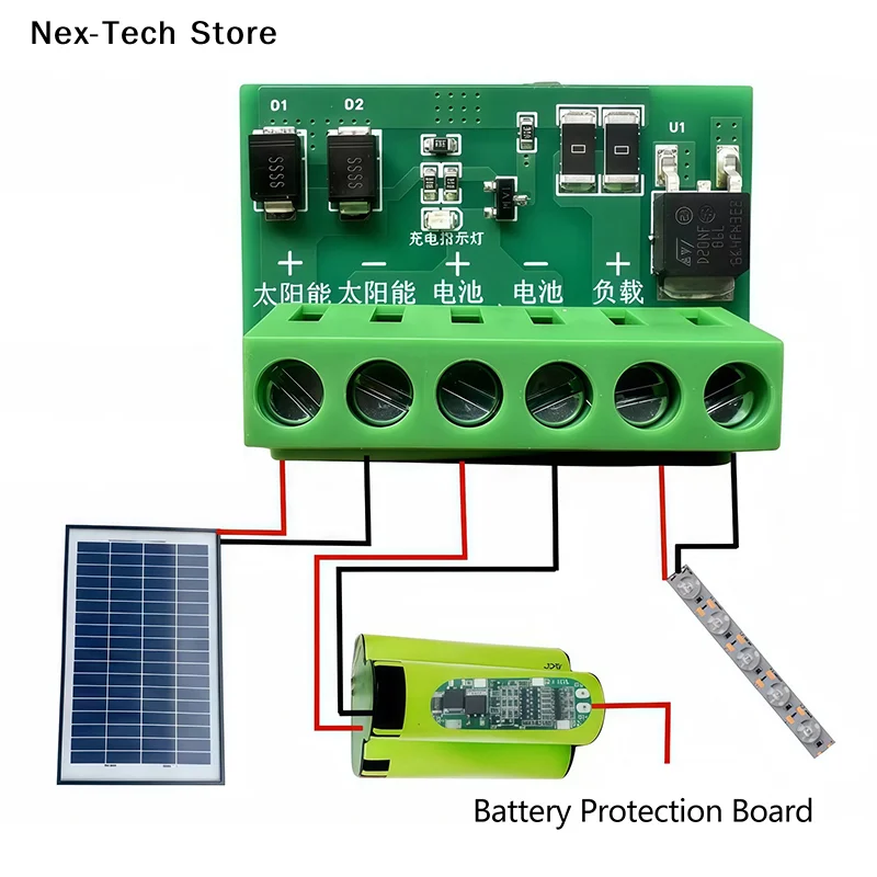 [NT]Durable DC6-45V Control Circuit Board Fully Automatic 10A-20A LED Controller Board Auto ON OFF Solar Street Light Board[NT]
