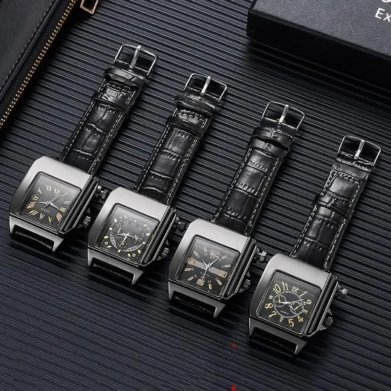 Creative Electronic Watch Kerosene Match Lighter Fashionable And Minimalist Essential For Successful Men\'s Watch Shapes