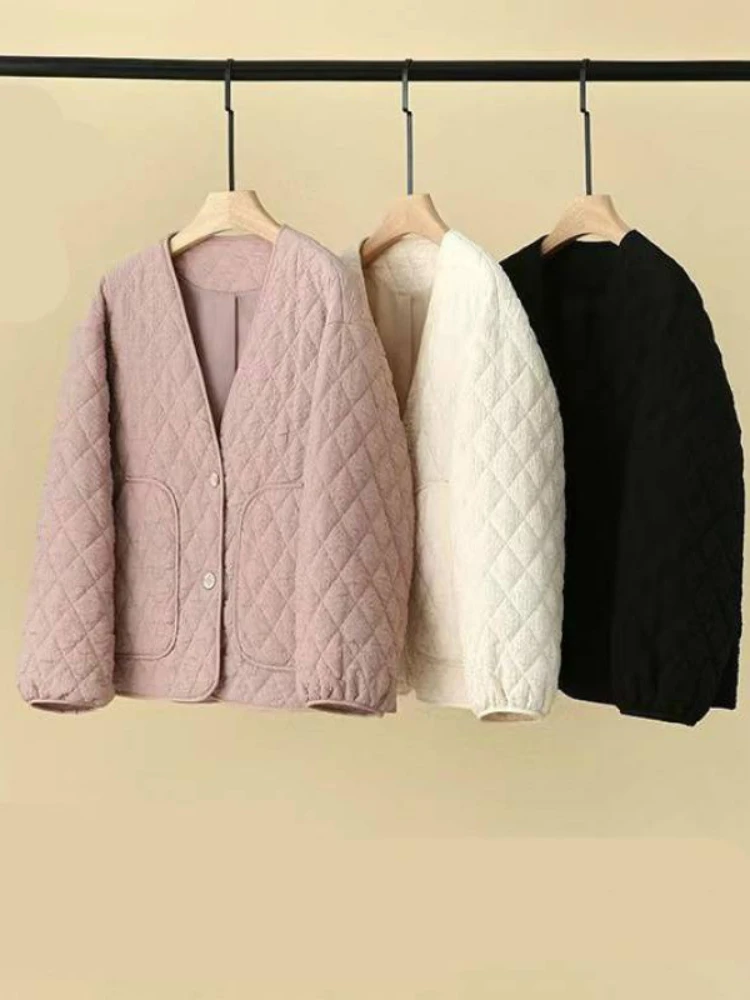 

Women Clothing Quilted Coats Loose Autumn Winter New Thin Loose Flannel Cotton-Padded Jacket Female 20223 New Fashion Style