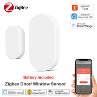 Tuya ZigBee Door Window Sensor Security Burglar Door Sensor Alarm Smart Life Magnetic Door Sensor Support Alexa Google Home Z2M