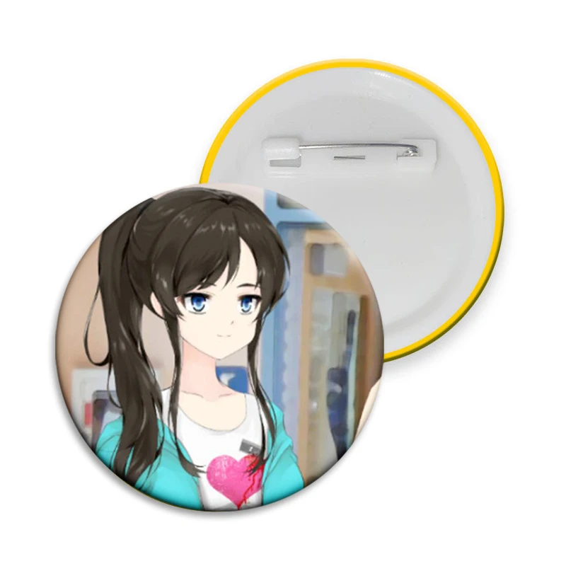 Game Class of 09 Anime Soft Button Pins Character Jecka Nicole Emily Ari Brooch Round Badge Backpack Clothing Accessories Gifts