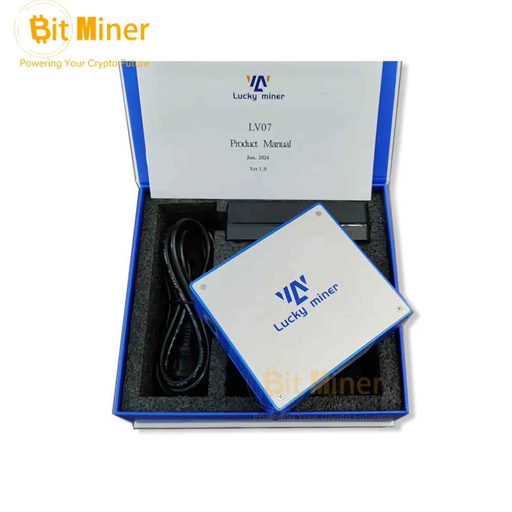 Imagem -06 - Bitcoin Miner Bitmain Lucky Hashrate Casa Wi-fi Silent Miner Btc Bch Dgb Máquina de Mineração Lv07 1th s Lv07 Btc Bch 12v 5a Psu Novo