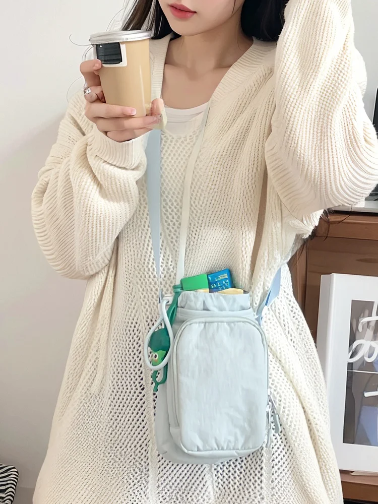 

New 2025 Women's Crossbody Bag Portable Insulated Water Bottle Bag Outdoor Sports Travel Baby Walking Bag Mobile Phone Bag