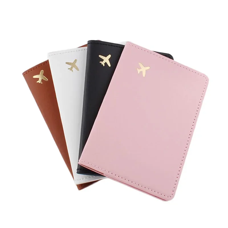 2023 Lover Couple Passport Cover Hew Fashion Simple Plane Women Men Travel Wedding Passport Cover Holder Fashion Wedding Gift