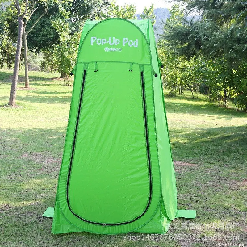 1-Person Pop Up Privacy Tent for Camping Changing Room, Portable Shower Station (Green)