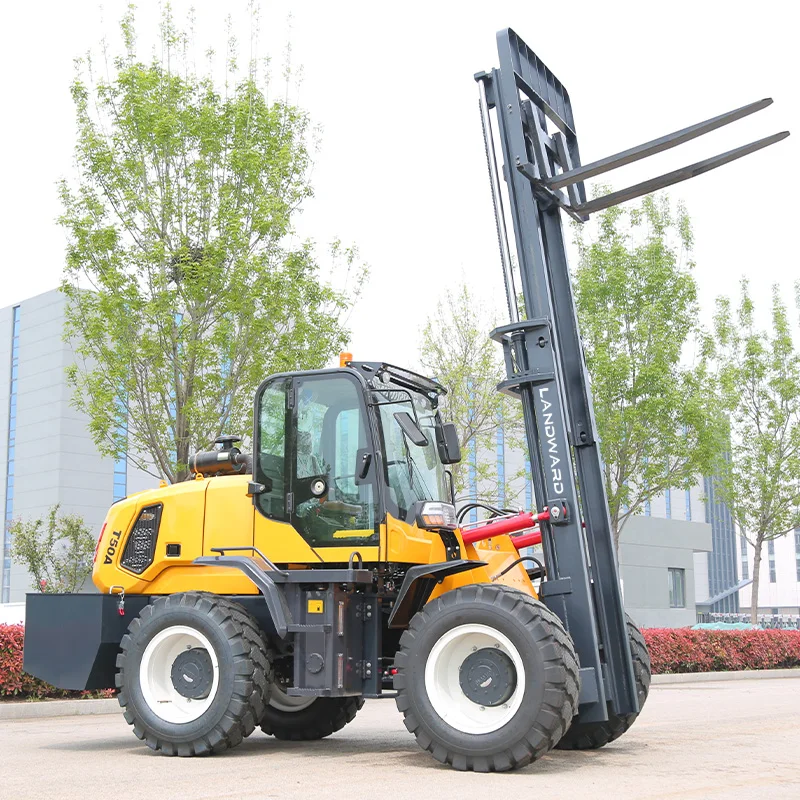 

Hot Selling All Terrain 4WD Hydraulic Lift Forklift 3 Ton Small Diesel Power Off-Road Forklift EPA Euro 5 Engine Customized Sale