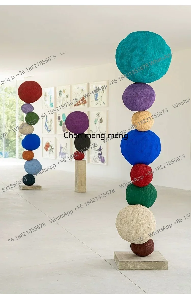 N138Living room floor-to-ceiling ornaments, art installations, window decoration, entrance staircase sculpture