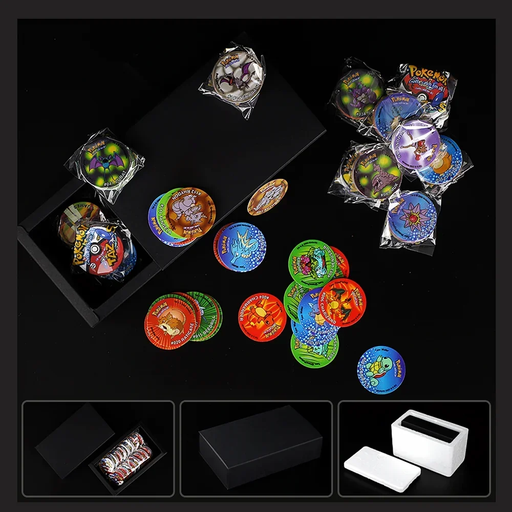 Poke Tazos Album 1st/2nd/3rd 401pcs Edition Ash Ketchum Starter Tap Collection Card  Trainer Round Pogs Cheetos Chipitaps Gifts - view 3