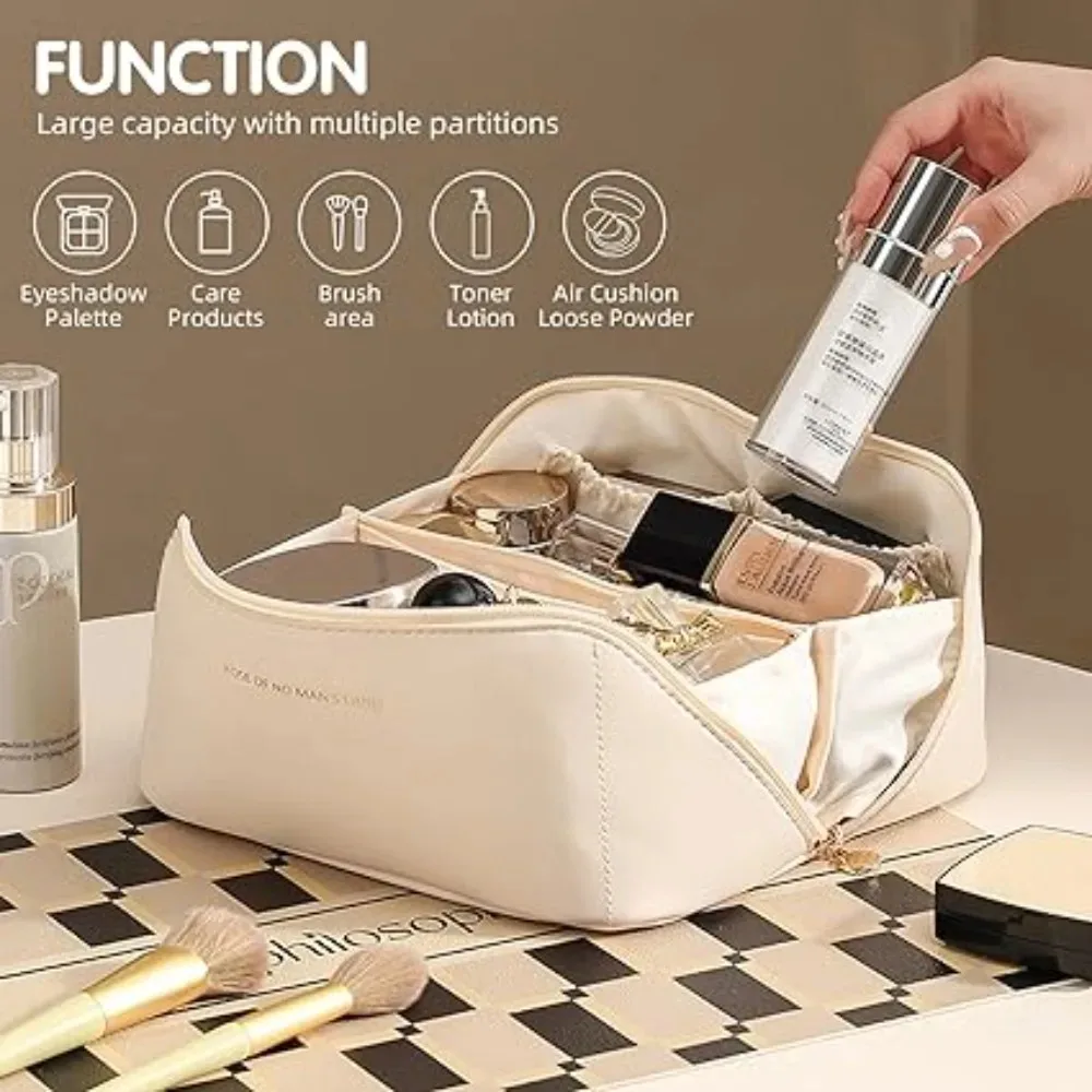 Multifunctional Portable Storage Makeup Bag Ladies Large Capacity Travel Makeup Case Waterproof Toiletry Bag Organizer