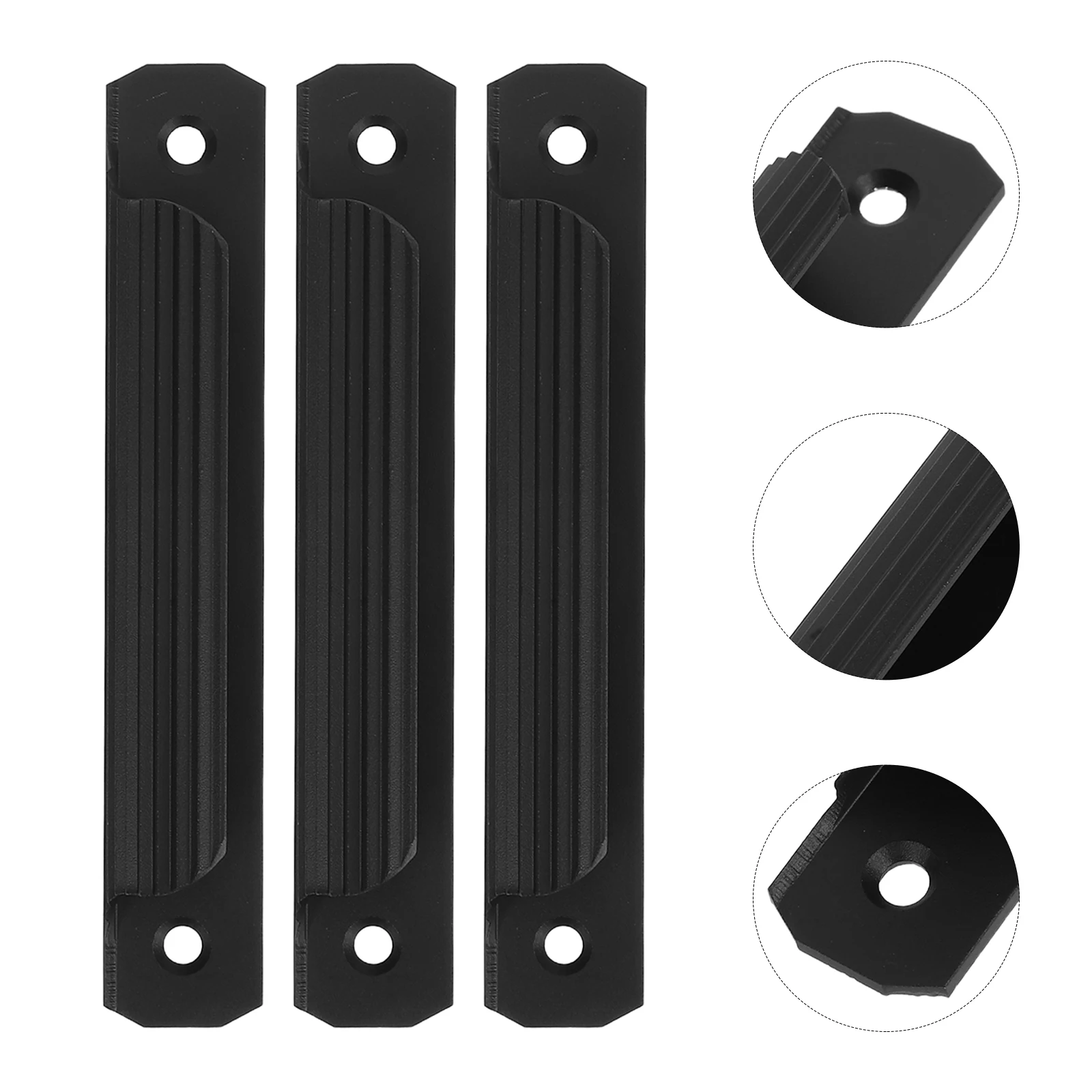 

3pcs Aluminum Alloy Door Handles Cupboard Pull Drawer Sliding Window Hardware Light Durable Easy Install Universal Fit Modern