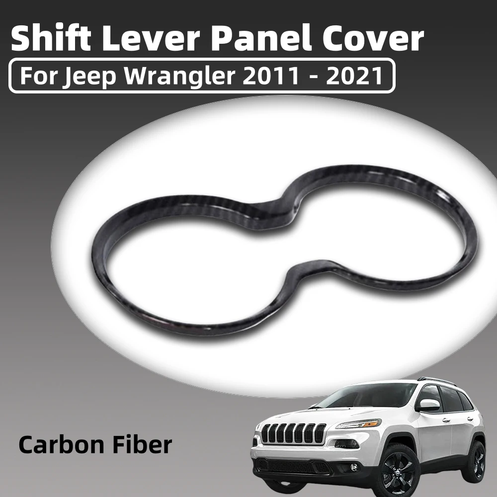 

Abs Carbon Fiber Car Shift Lever Panel Cover For Jeep Wrangler 2011 - 2021 Car Accessories Interior Modification Kit