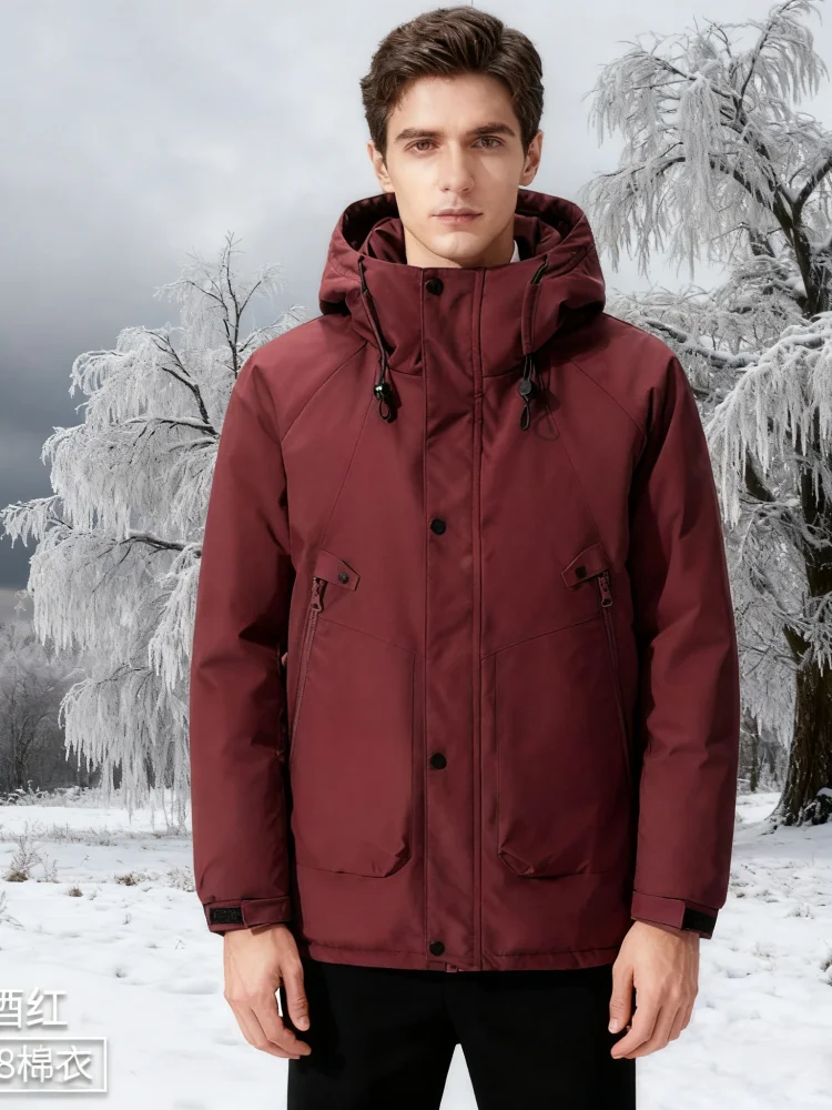 

Мужская активная зимняя куртка — тяжелая изоляция на флисовой подкладке для тренировок на открытом воздухе (модостойкий корпус)