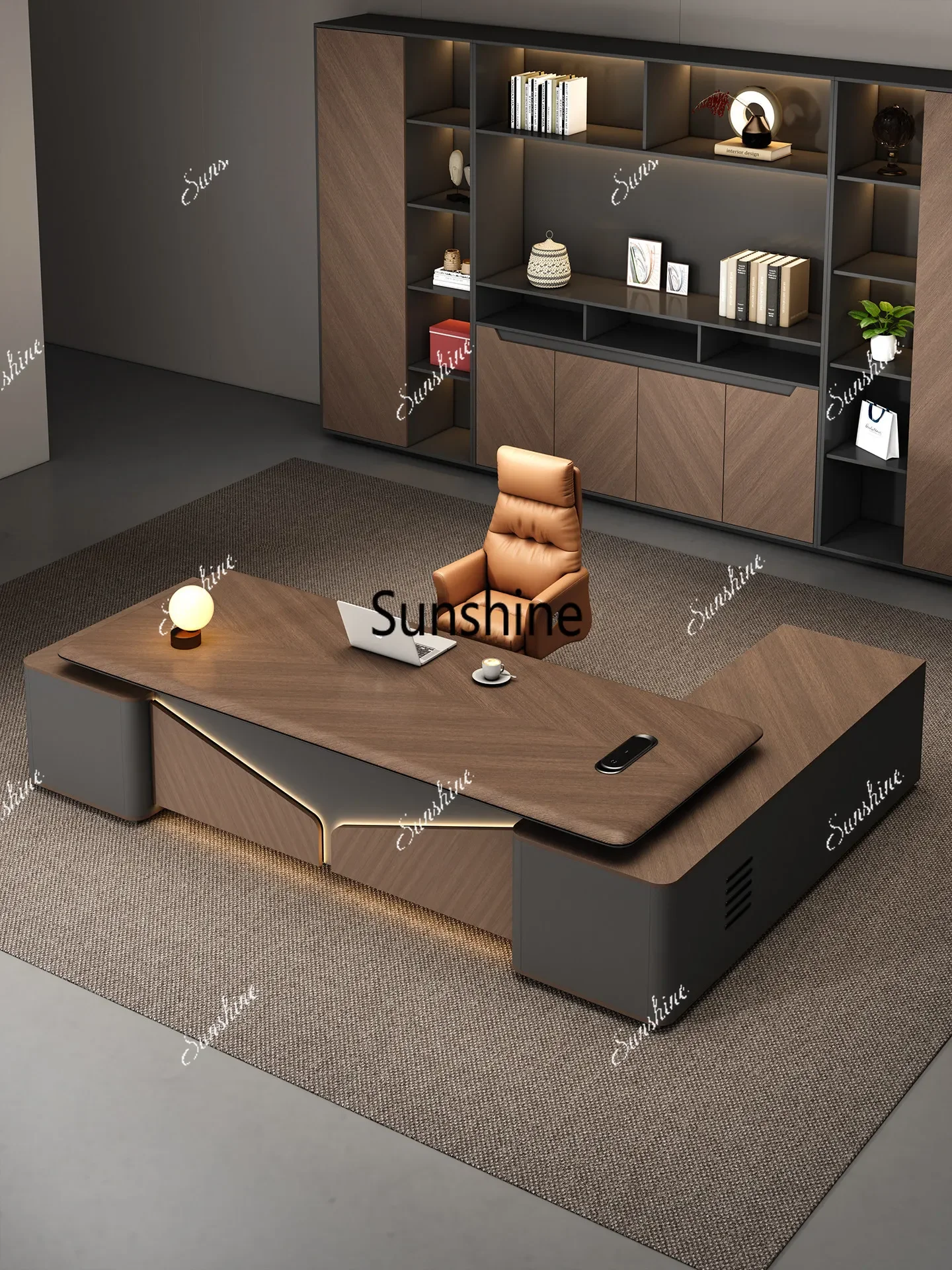 Light luxury high-end desk President Chairperson Ban Tai T*
