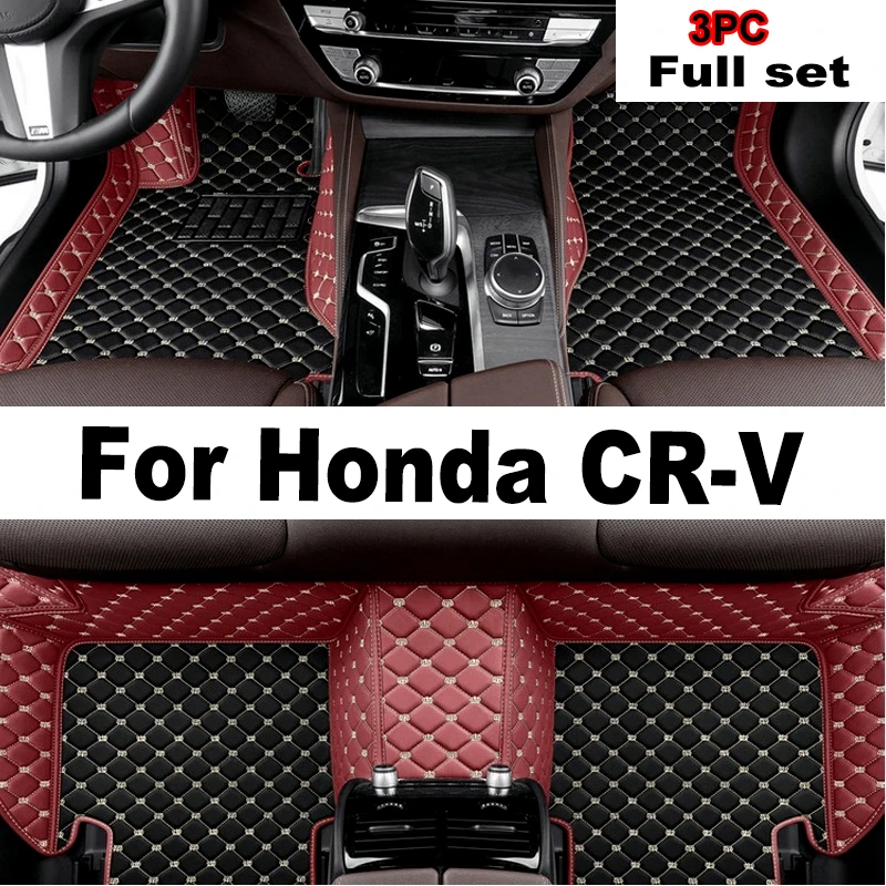 

LHD Car Floor Mats For Honda CR-V CRV 2011 2010 2009 2008 2007 Auto Interior Accessories Carpets Custom Waterproof Leather Rugs