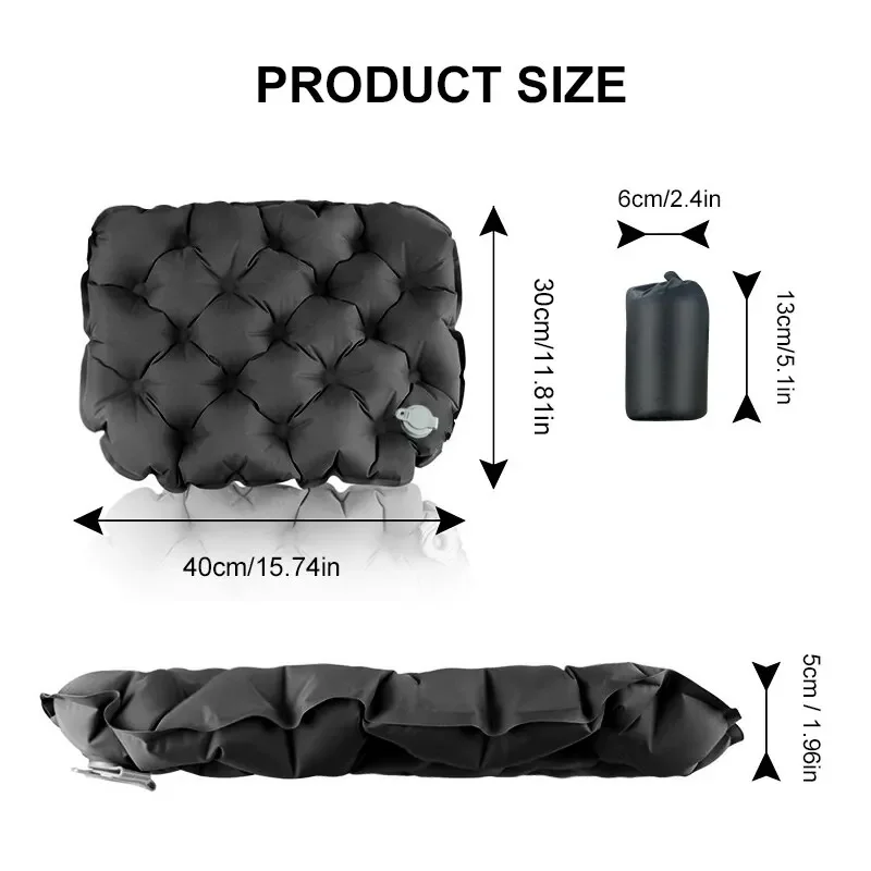 WESTTUNE Inflatable Mattress for Sitting Outdoor Ultralight Seat Cushion Camping Sitting Pad Air Mat for Hiking Backpacking image 5