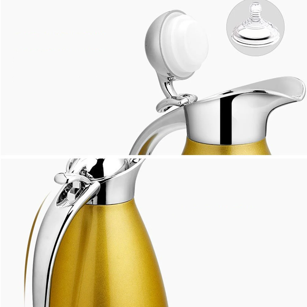 

2.0L Stainless Steel Insulated Bottle Double-Wall Vacuum Pot Thermal Bottle for Home Office Travel Water Storage