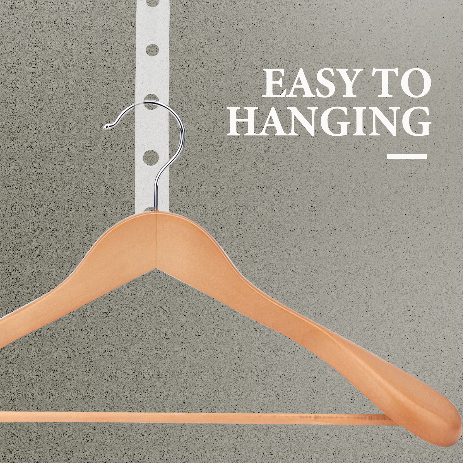 

20 Pcs Clothing Hanger Display Strips Clothes with Hole Coat Connection Hanging Closet Supplies