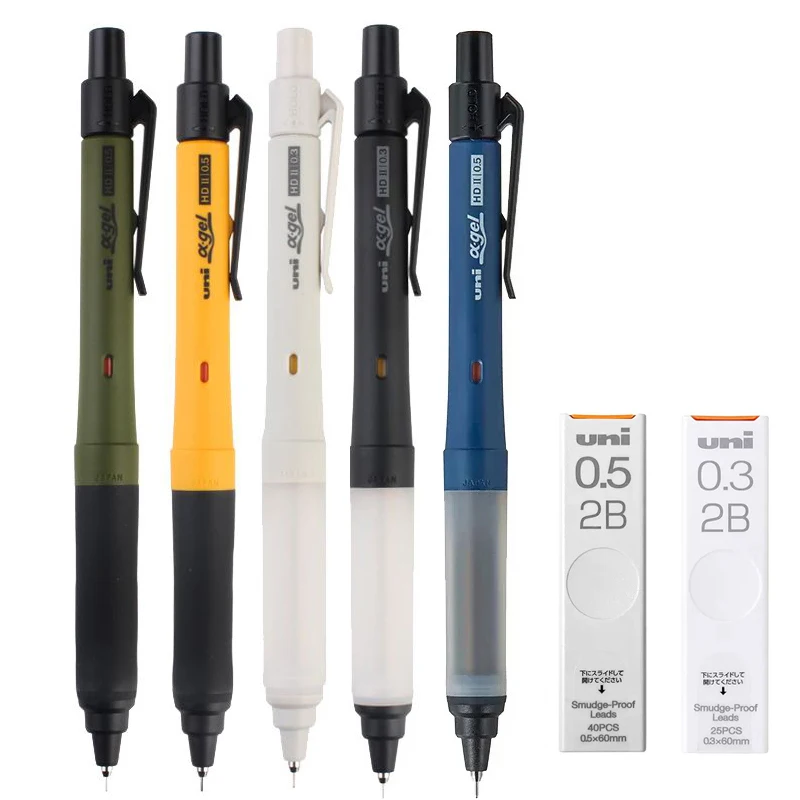 New Uni Alpha-Gel Switch Mechanical Pencil Hold & Kuru Toga Automatic 0.3 0.5 mm Soft Comfortable Grip m5-1009GG Limited Edition