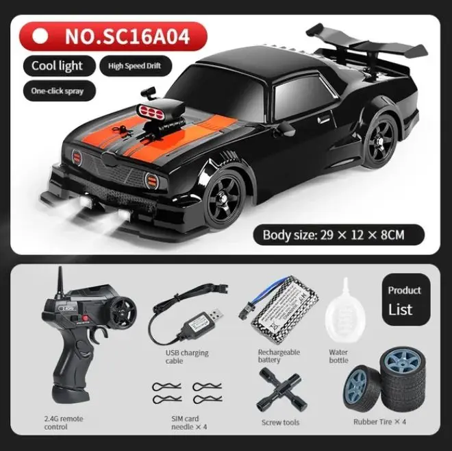 2.4G リモコンRCカー 4WD 1:16 スピードドリフト車