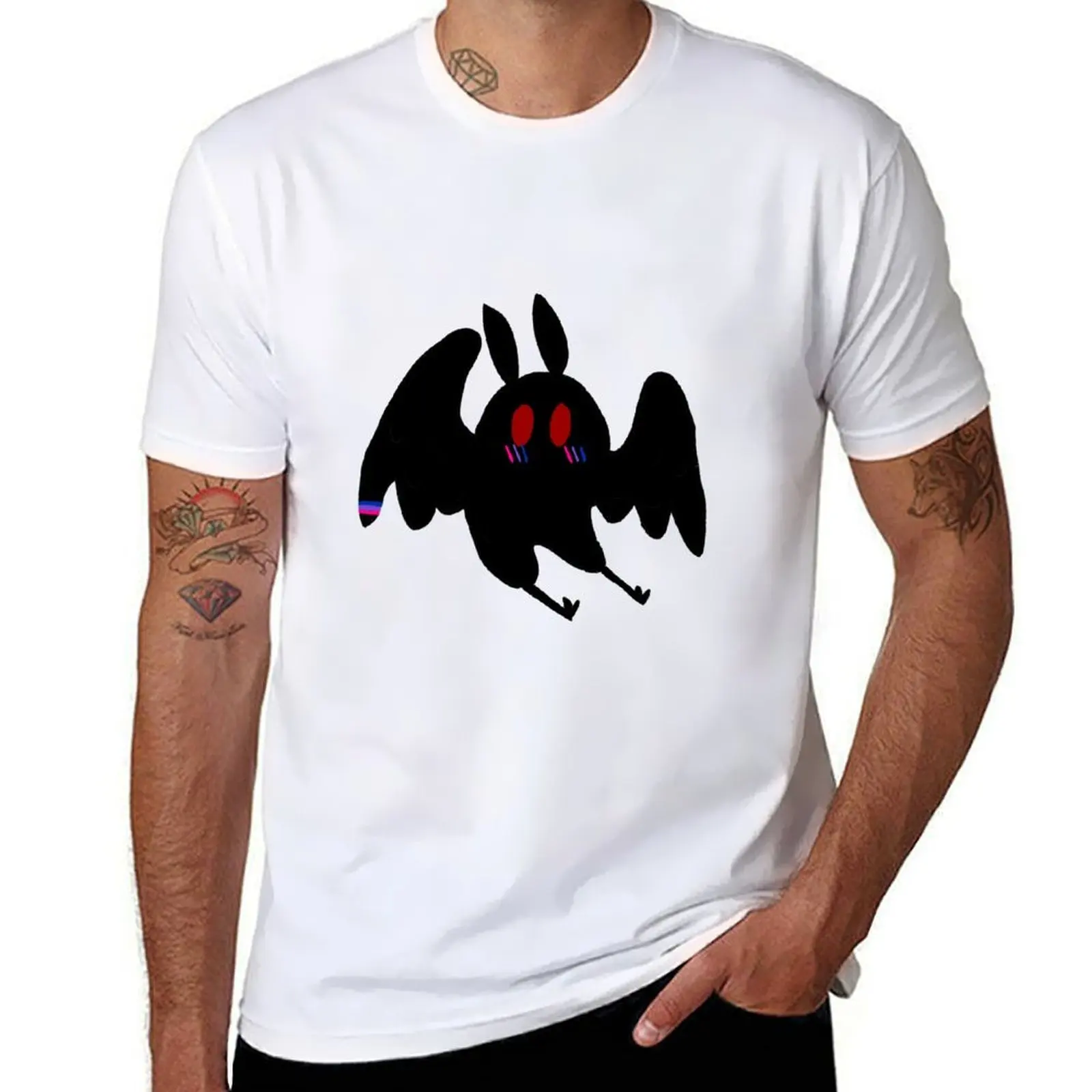 

mothman says bi rights T-Shirt t shirt custom print graphic t shirts for man T-Shirt
