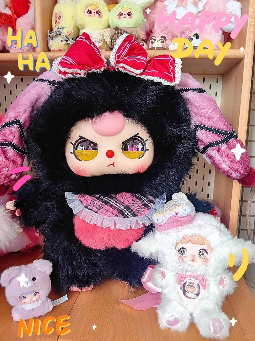 

Фигурка Kawaii Baby Three AI Limited Edition - интерактивная игрушка-рассказ на английском языке для детей, плюшевый сюрприз, слепая коробка, подарок