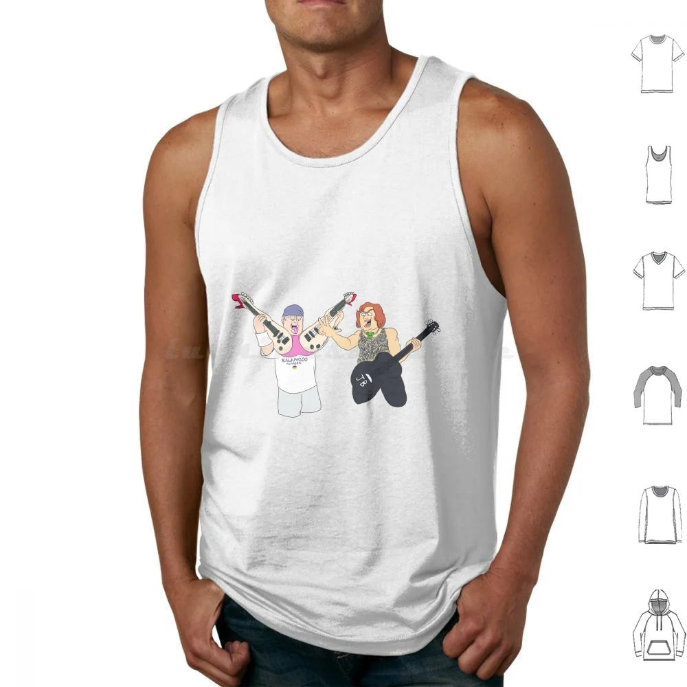 

Tenacious D Master Exploder Tank Tops Vest Sleeveless Tenacious D Jack Black Kyle Gass Tribute Wonderboy Kickapoo