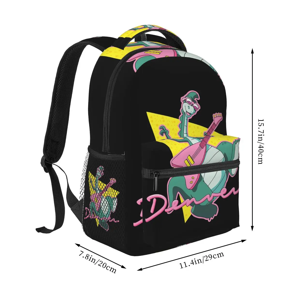 Animated Denver The Last Dinosaur Backpack Student Boys Girls BookBag Kids School Bag Computer Shoulder Bags for Men Women