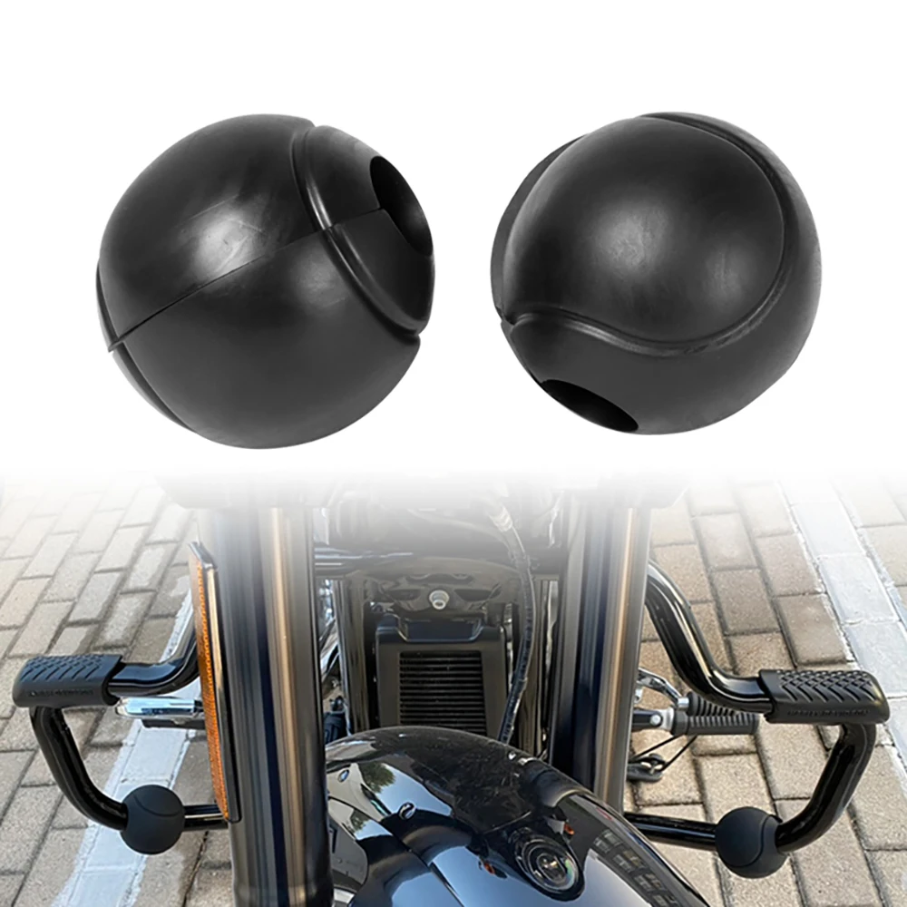 

Motorcycle Universal 22-32mm Tube Bars Anti Fall Crash Bar Guard Ball Frame Slider Rubber Protector For Harley Bobber Custom