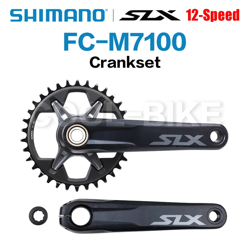 

Shimano slx fc m7100 pedaleira 1x12 velocidades mtb 32t 34t 170mm 175mm coroa de coroa para mountain bike mtb peças de bicicleta